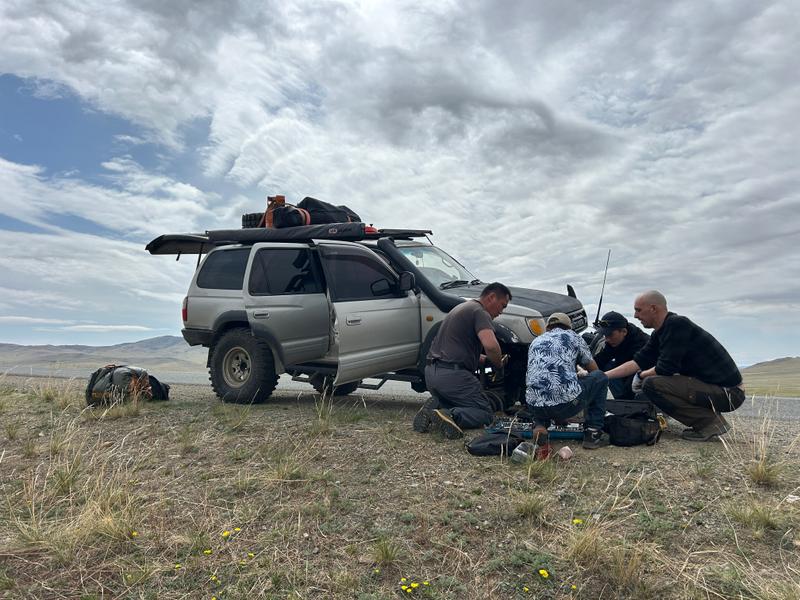 The Silk Road Breakdown: Losing A Tire In Mongolia