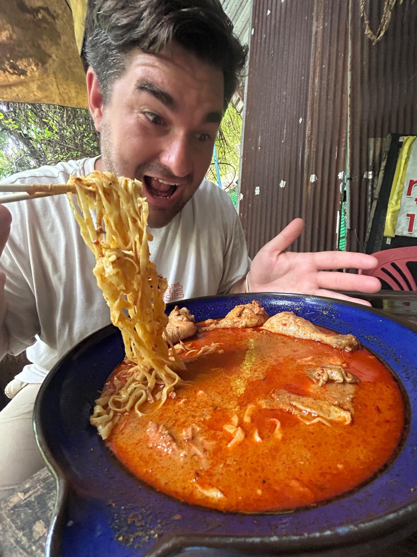 I couldn’t even make a dent. The amount of meat hiding under the soup was immense.