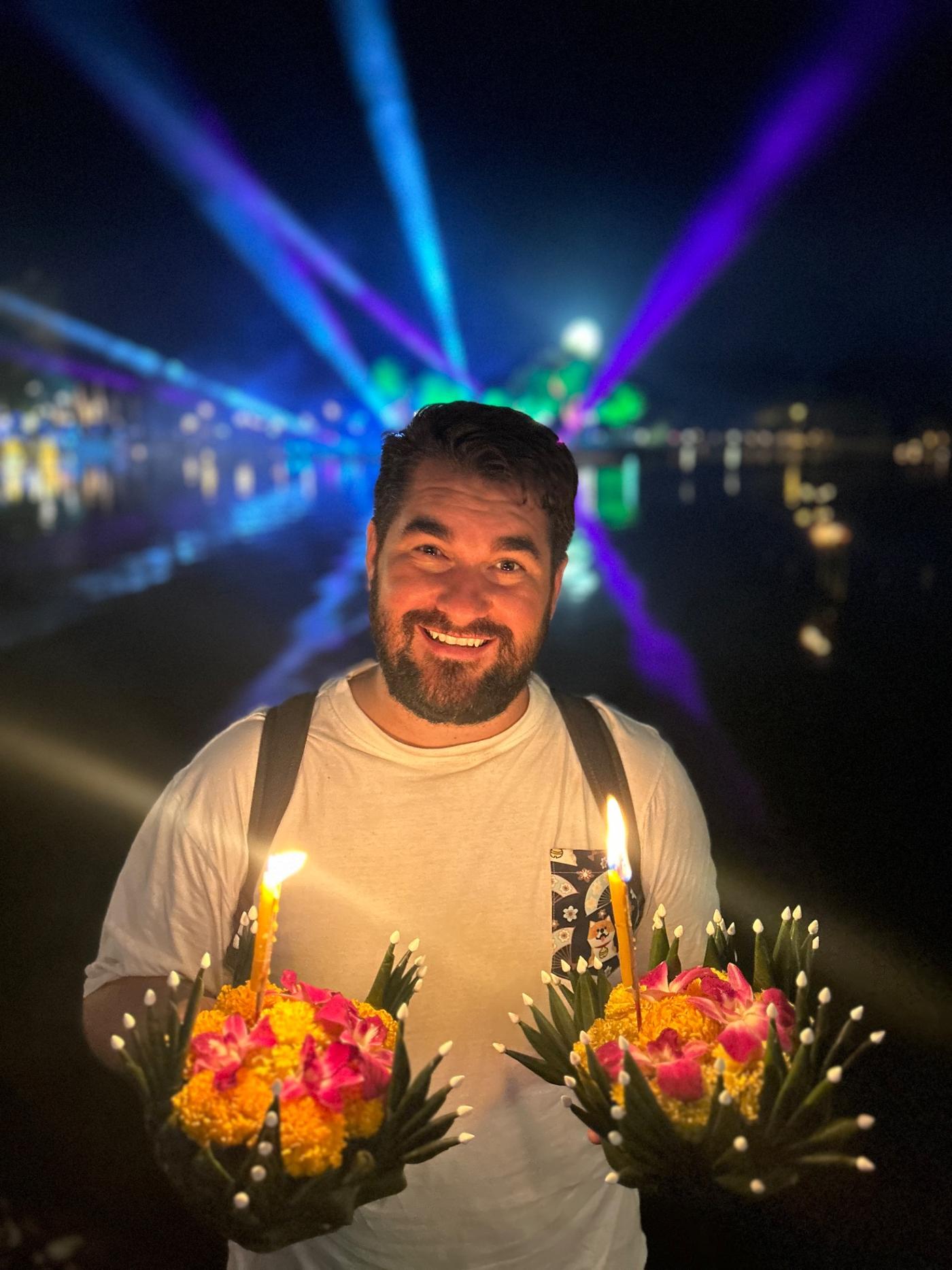 Bigger leaf and flower Krathong in Sukhothai 2024