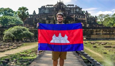 Baphuon Temple in the Angkor Wat Ancient Temple park near Siem Reap
