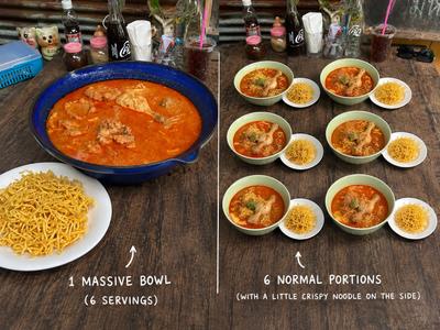 ONE BOWL IS SIX BOWLS!!! (this photo edited with ai for effect)